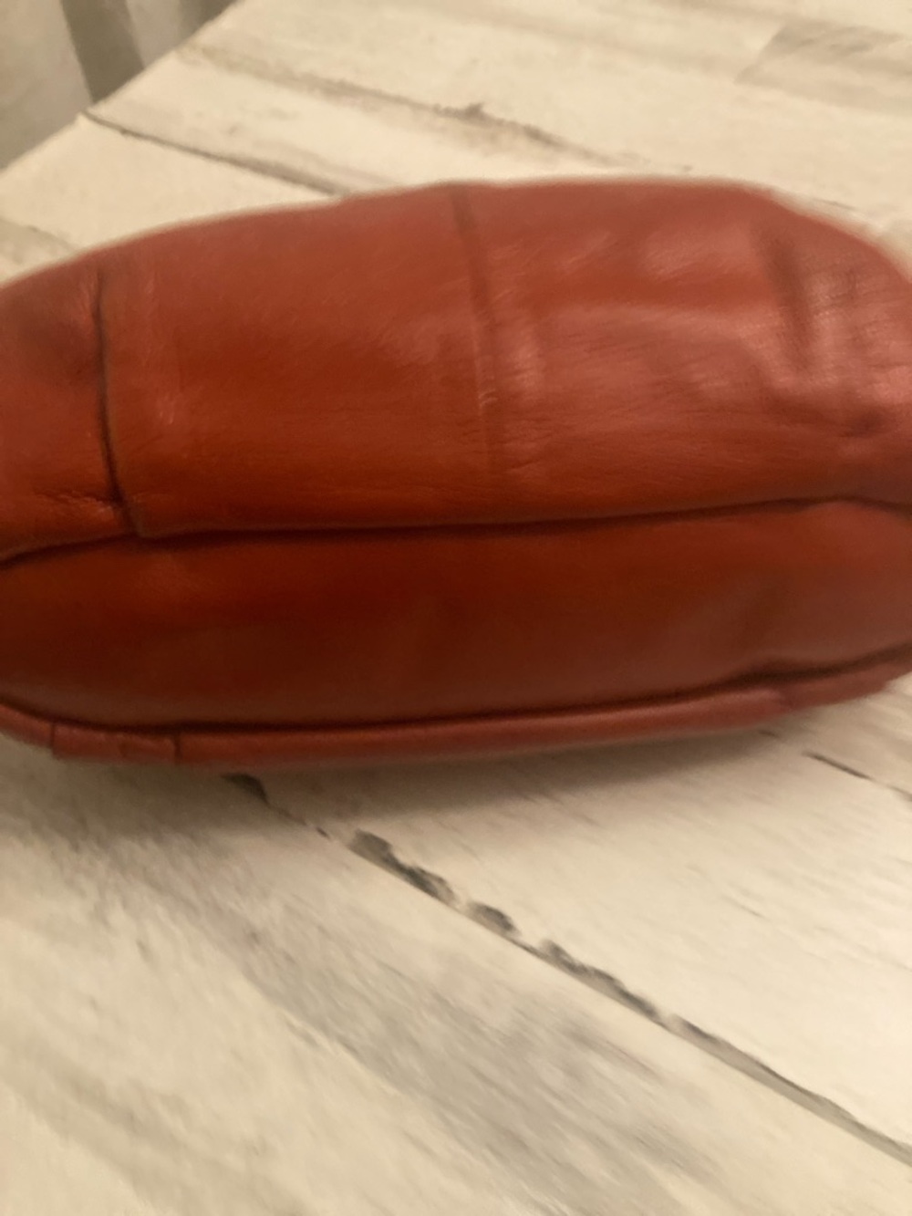 Genuine Coach Madison Lyndsey Vintage Leather 2 WaySatchel Dark Pumpkin Orange - Picture 8 of 15